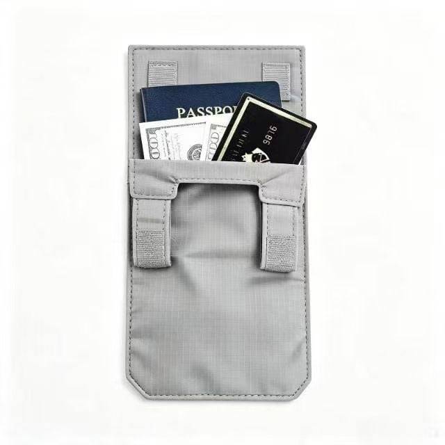 ✈️ Hidden Anti-Theft Passport Pouch – Slim Travel Security Belt Wallet for Cash, Cards & Documents
