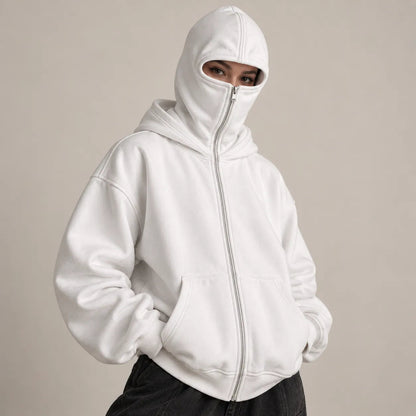 ANTI SOCIAL BALACLAVA ZIP-UP HOODIE