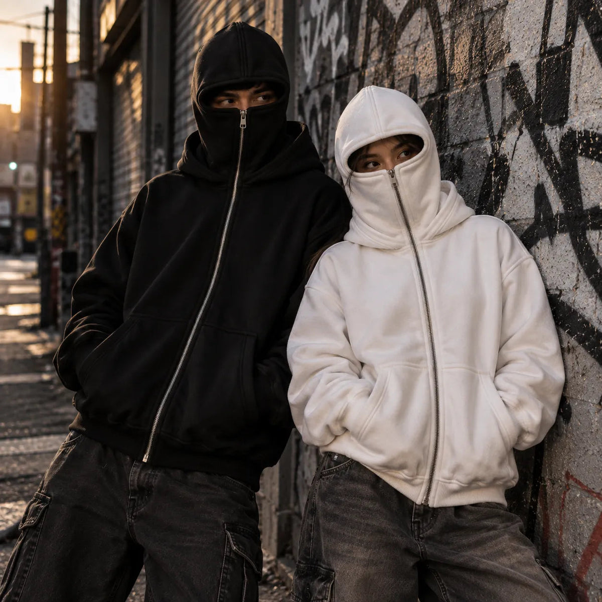 ANTI SOCIAL BALACLAVA ZIP-UP HOODIE