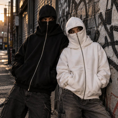 ANTI SOCIAL BALACLAVA ZIP-UP HOODIE